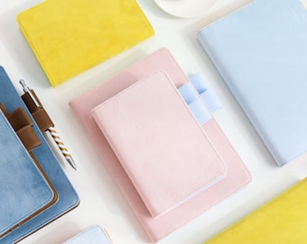 Hobonichi-Style 2024 Planner / Journal / Diary / Agenda with Flannel Cover and Refillable Notebook (A6 / A5 Size)
