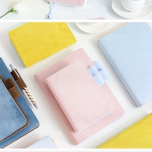Hobonichi-Style 2024 Planner / Journal / Diary / Agenda with Flannel Cover and Refillable Notebook (A6 / A5 Size)
