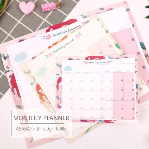 2018 monthly planner refill 2018 monthly planner refill