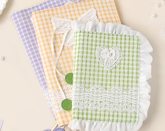 Hobonichi-Style 2026 Planner / Journal / Diary / Agenda with Lace Cotton Cover and Refillable Notebook (A6 / A5 Size)