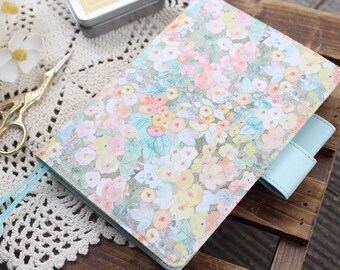 Couverture florale marguerite pour agenda 2026, carnet, journal, agenda avec passants pour stylo pour Hobonichi/Midori/moleskine/livre (A6/A5/cinq ans)