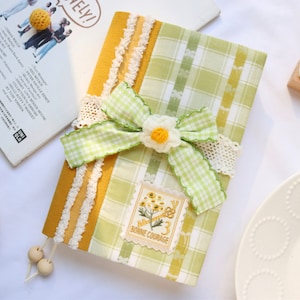 Handmade Flower Pattern Cover for 2024 Journal, Planner, Notebook, Dairy or Book, compatible with Hobonichi, Moleskine, Midori and others