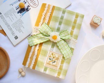 Handmade Flower Pattern Cover for 2026 Journal, Planner, Notebook, Dairy or Book, compatible with Hobonichi, Moleskine, Midori and others