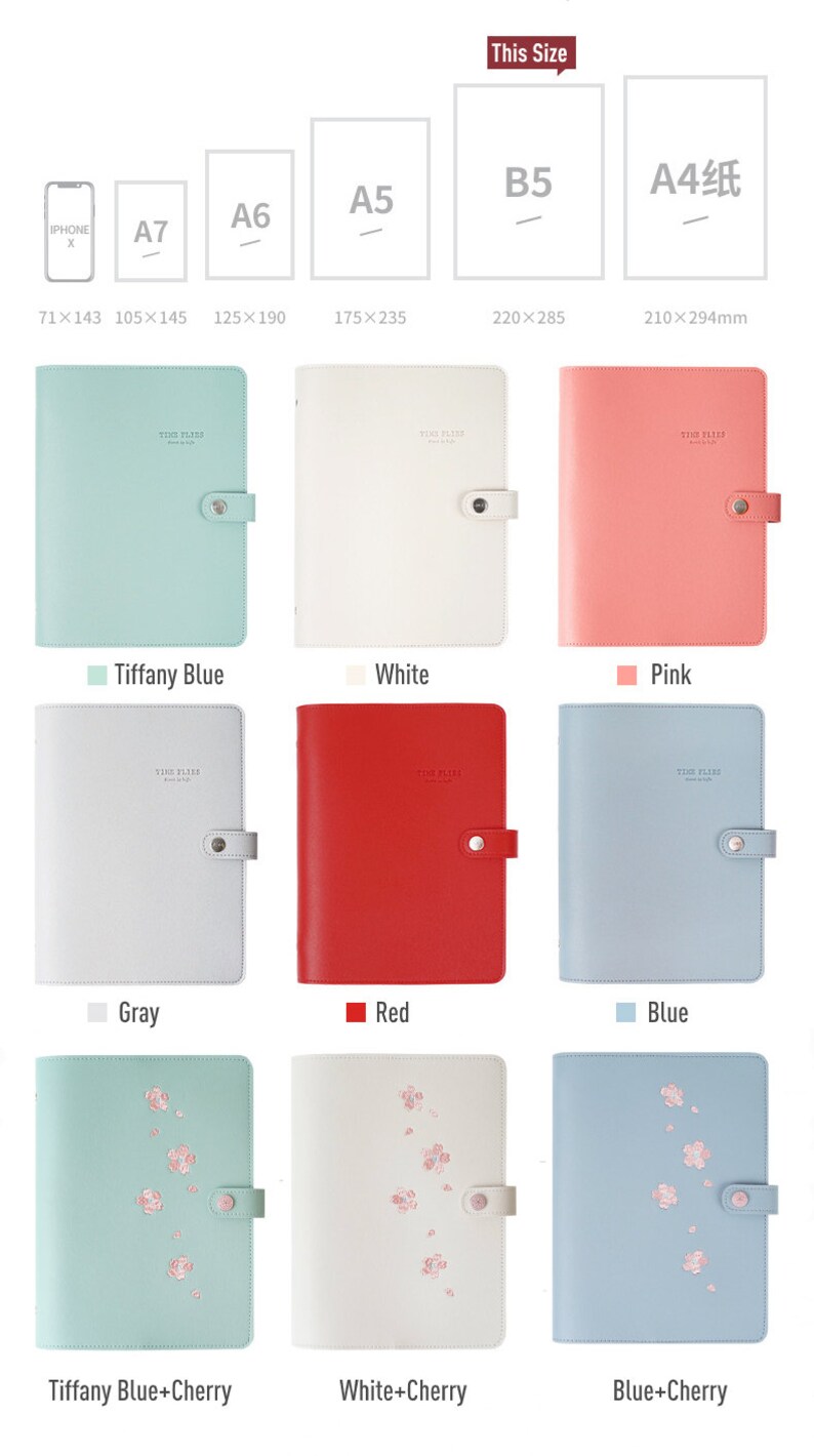 B5 Binder Planner / Journal / Agenda with Premium Faux Leather Etsy