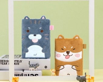 Hobonichi-Style 2026 Year Puppy Planner / Journal / Agenda with Cotton Cover and Refillable Inserts (A6 Size)