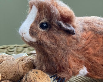 Your Guinea Pig sculpture, Realistic custom guinea pig figurine, Gift after pet loss