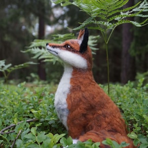 Needle felted fox figurine, OOAK fox, Fairytale Fox, Fox sculpture, Red Fox figurine, Little Prince Fox, Felted Fox, fox lovers gift