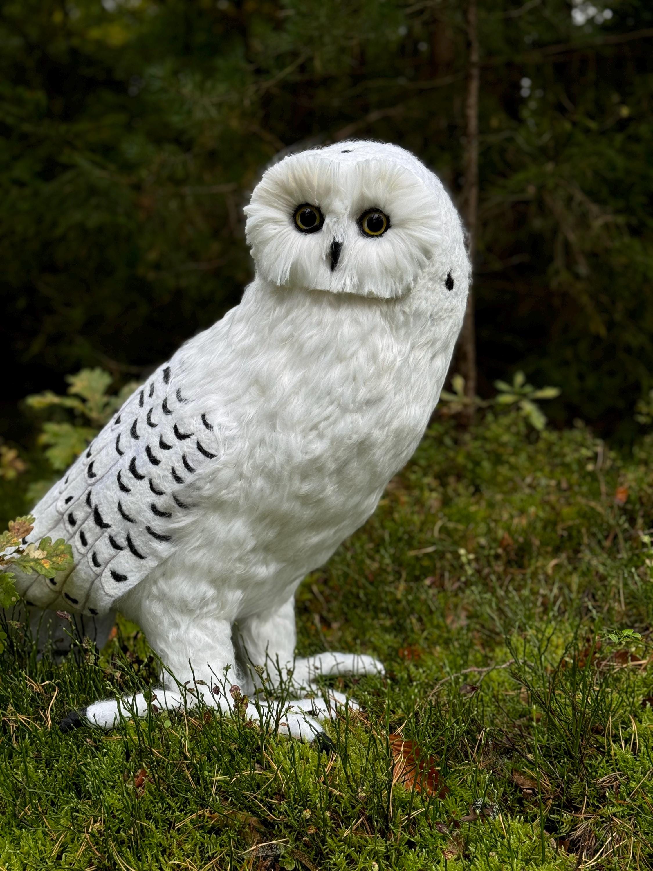 巨大な等身大のシロフクロウ、リアルなフクロウの写真用小道具