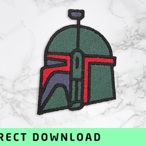 Star Wars Boba Fett / Embroidery file/ Embroidery template/ Digital download / Patch design / For shirts, jackets, jeans, hats, towels