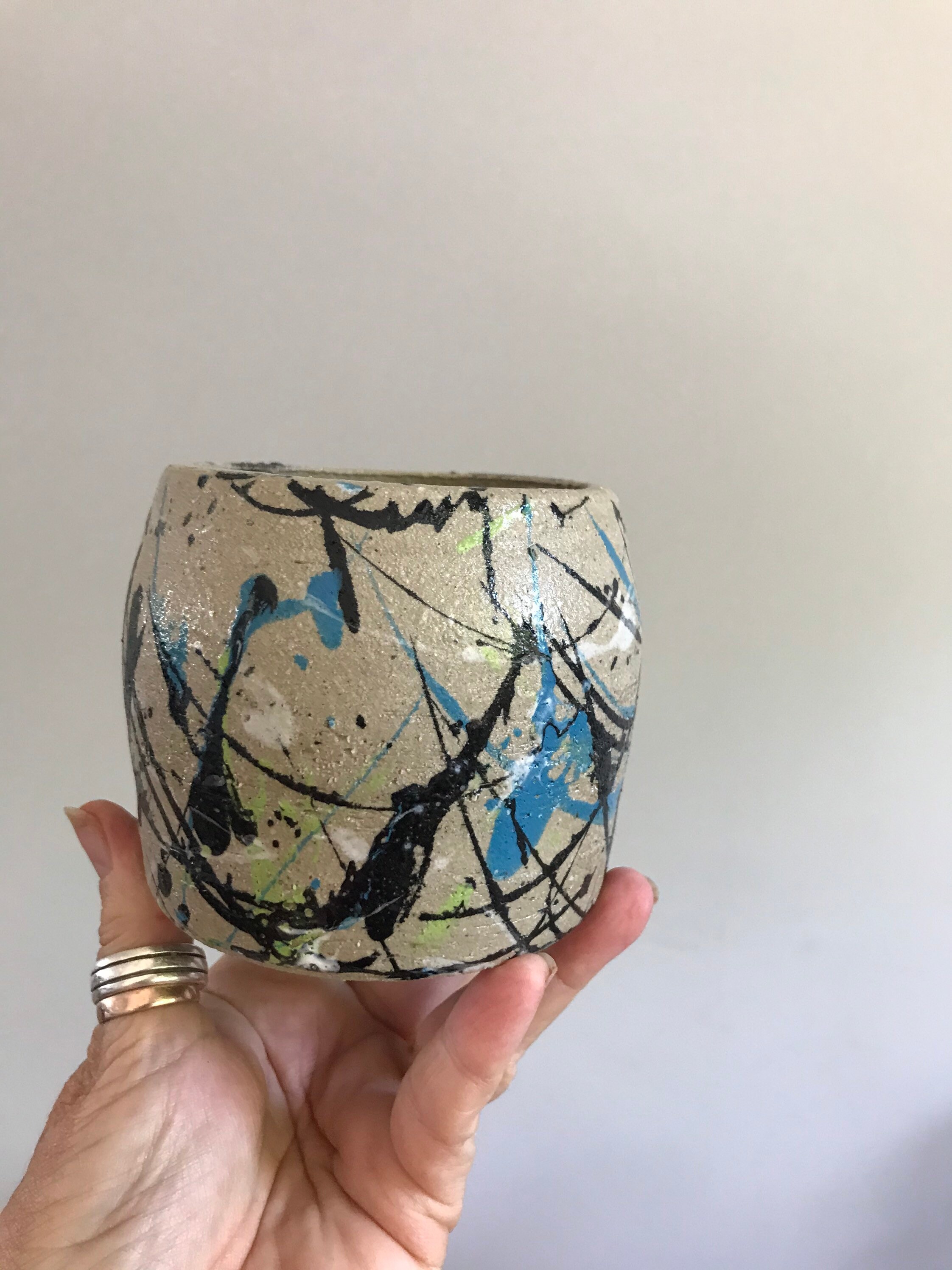 Splash Pots and Bowls All Happily Made by Me at Home Here in Etsy