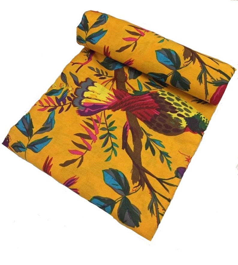 Indian Cotton Fabric Summer Dresses Hand Block Print Boho Etsy UK