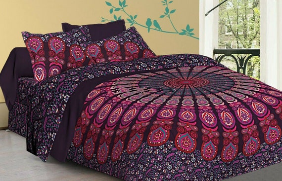 Indian Mandala Duvet Bedding 100% Cotton Queen /king Size Doona