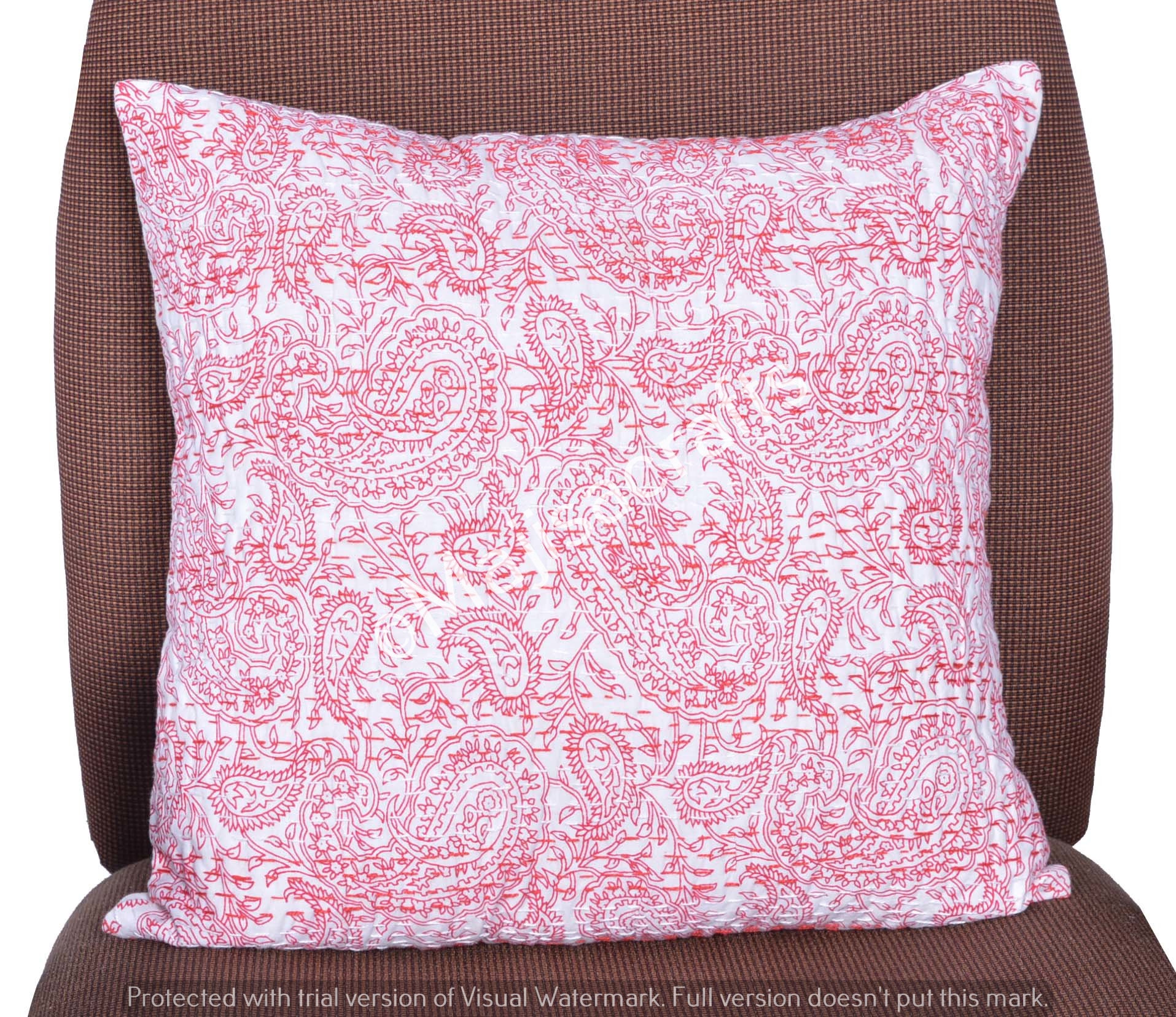 Indian Cushion Covers Floral Print Cushion Covers Indian Etsy UK