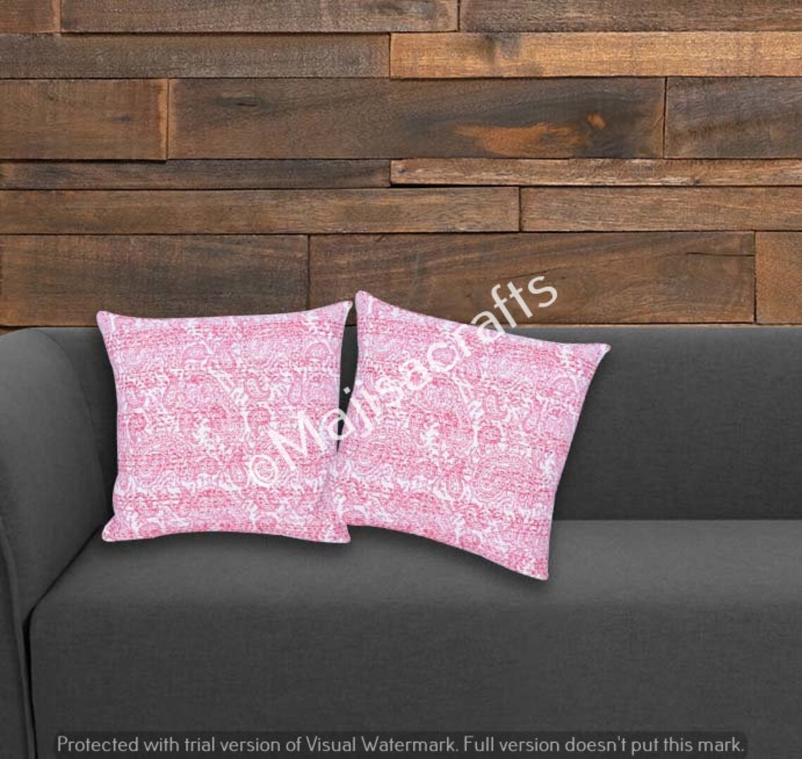 Indian Cushion Covers Floral Print Cushion Covers Indian Etsy UK