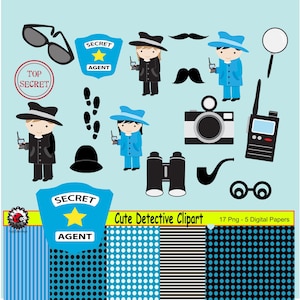 Detektiv Clipart, Detektiv Clipart, Detektiv Grafiken, Detektiv Grafiken, Detektiv Clipart für die Kartenherstellung