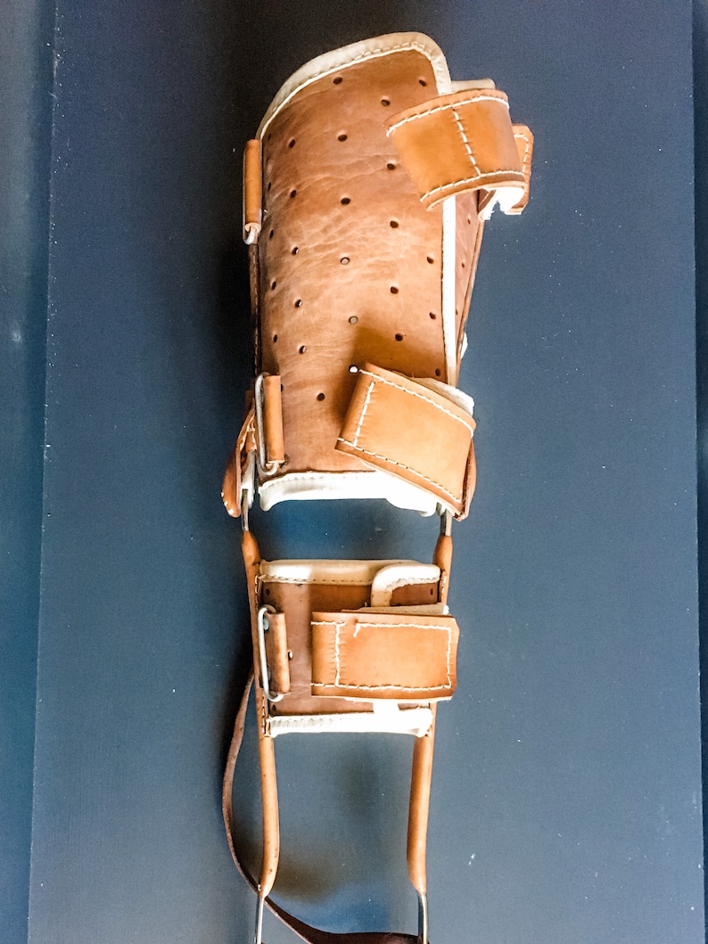 1960s Vintage French Orthopaedic Leather Leg Brace for a Etsy