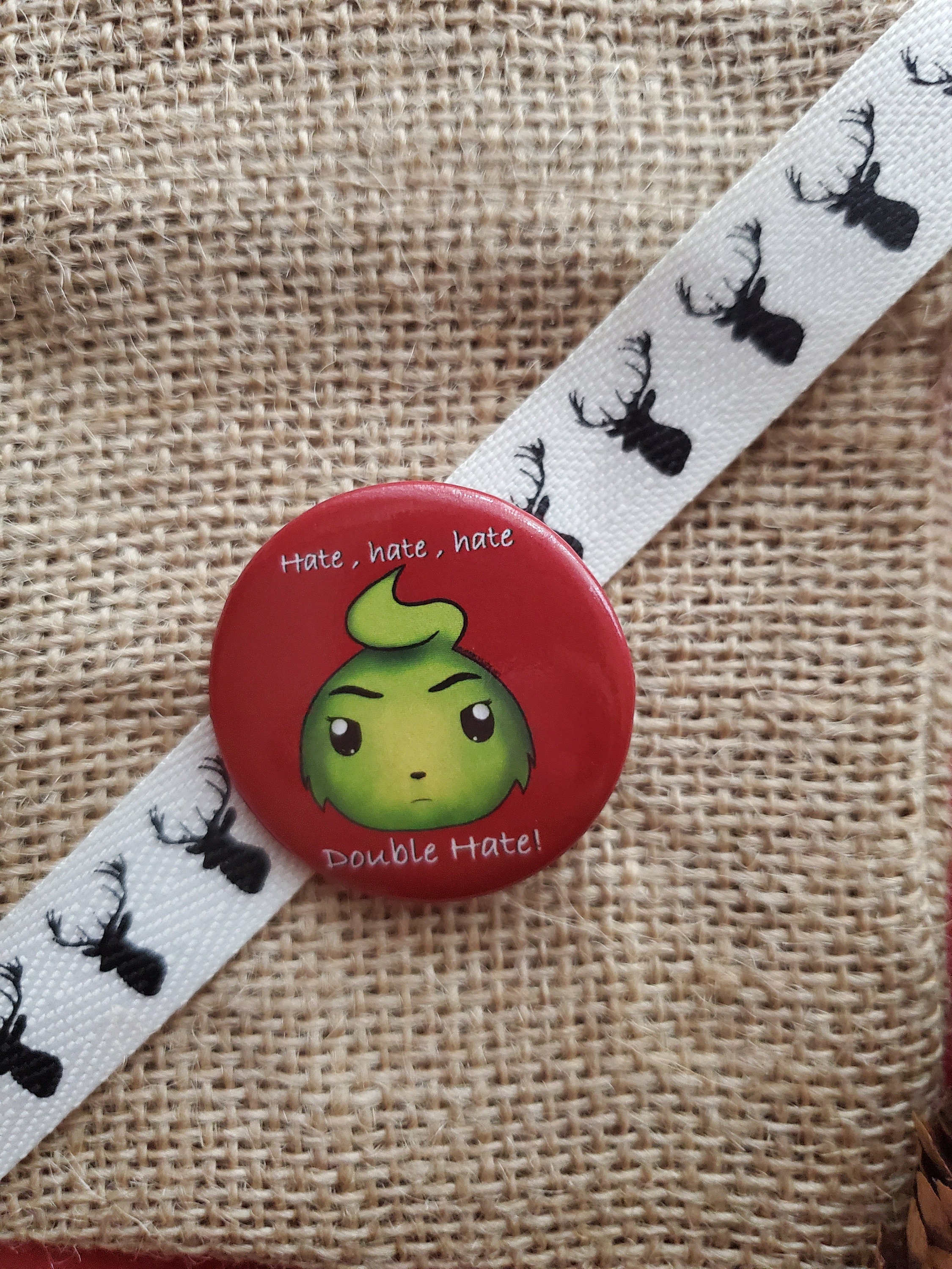 The Grinch Buttons Etsy