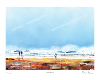 Croyde Bay, North Devon. Limited Edition, Signed Giclée Fine Art Print from my Original Oil Painting