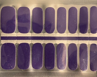 Purple fingernail polish stickers