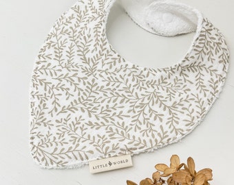 BIB style bandana Cotton/Muslin and Bamboo Terry - Marcus