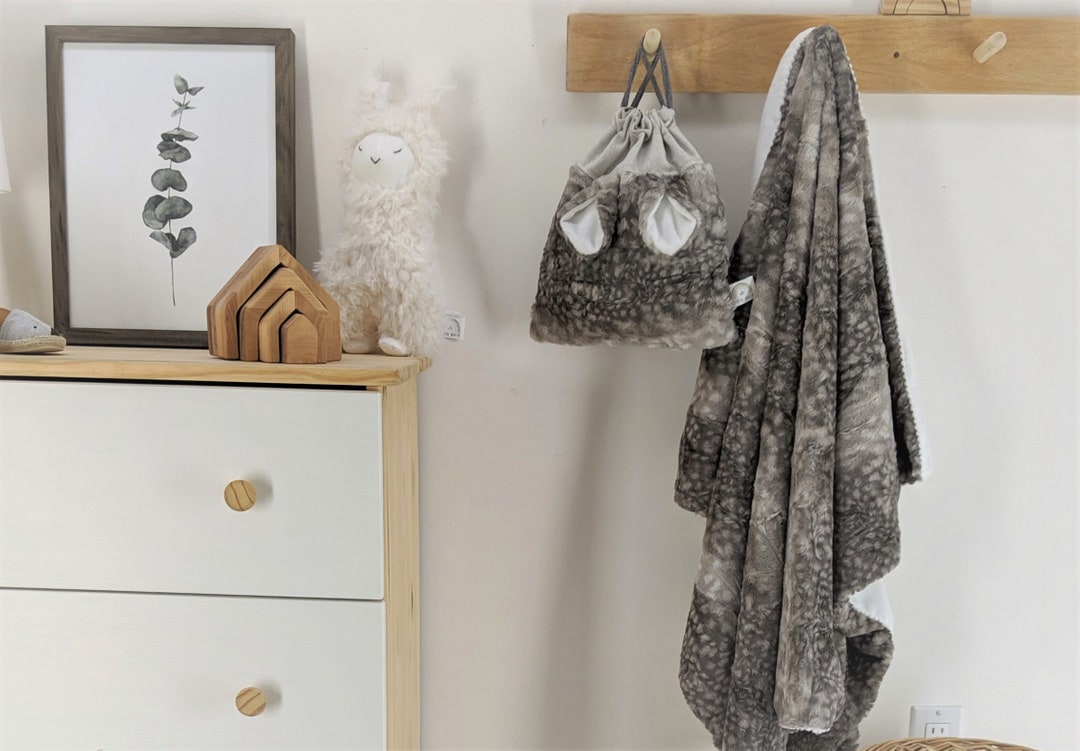 BILLY Faux Fur Blanket for Baby and Children GREY Etsy