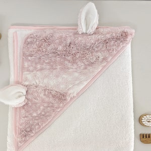 Bath towel in RATINE, for baby and child, Ultra Soft image 1