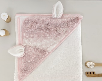 Bath towel in RATINE, for baby and child, Ultra Soft