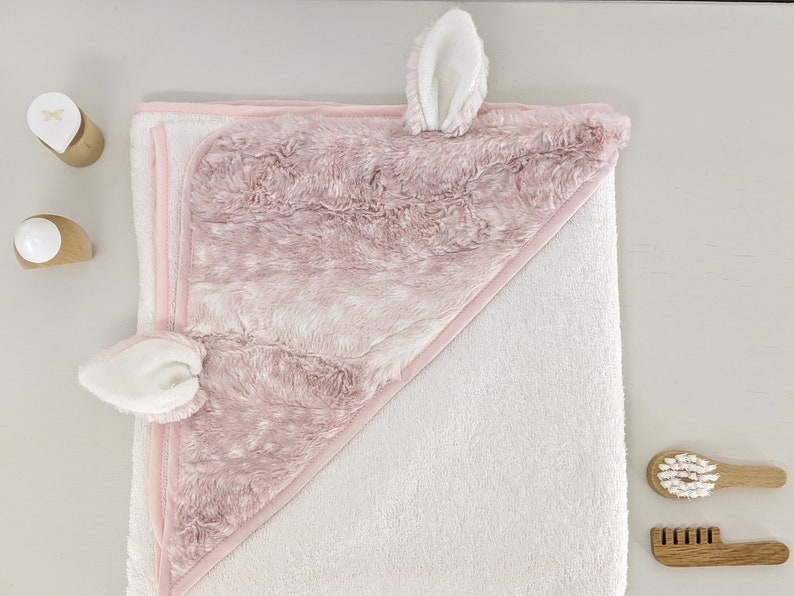 Bath towel in RATINE, for baby and child, Ultra Soft image 1