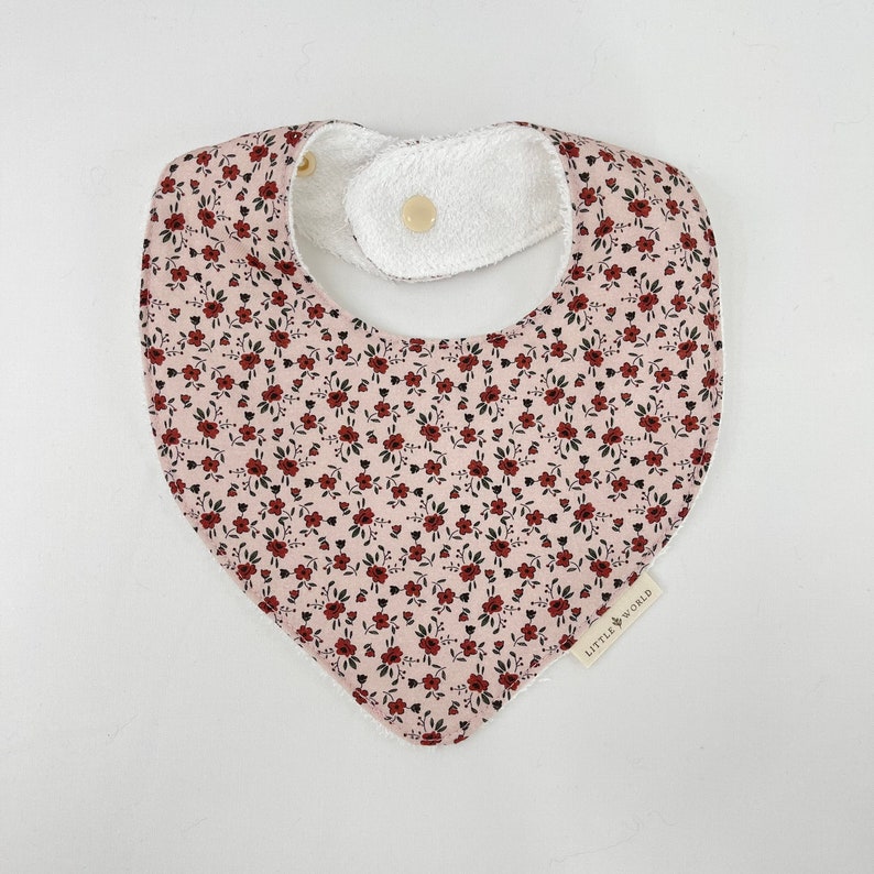 BIB style bandana Cotton and Bamboo Ratine Constance image 2