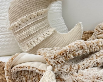 Cushion -  Moon boho BEIGE