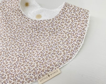 BIB style bandana Cotton / Linen and Bamboo Ratine -Mila