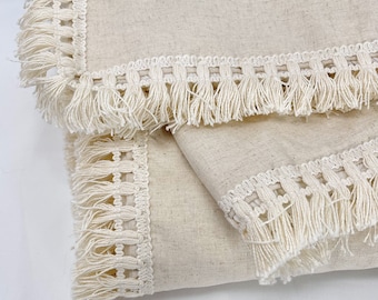 Faux Fur Blanket for baby and children (garnish with fringe) - Logan