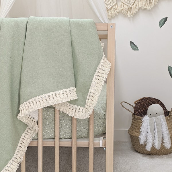 Faux Fur Blanket for baby and children (garnish with fringe) - ELOI