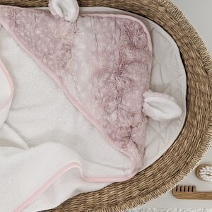 Bath towel in RATINE, for baby and child, Ultra Soft image 2
