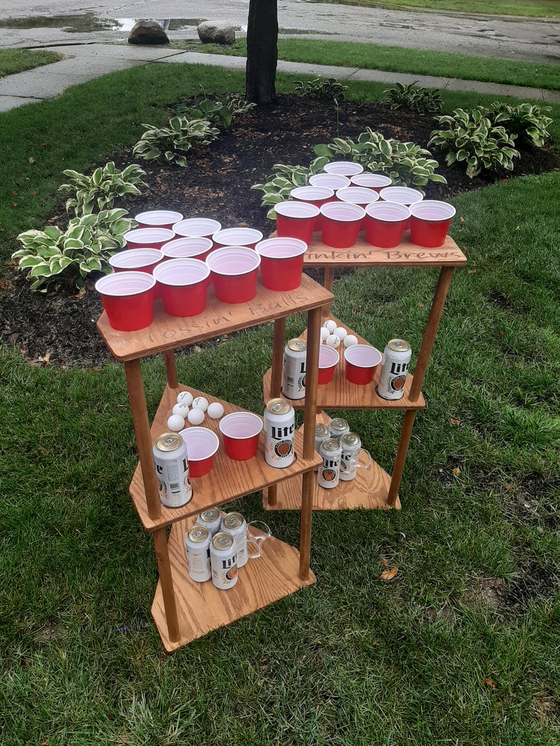 Beer Pong Table Set Personalized & Unfinished Wood Etsy
