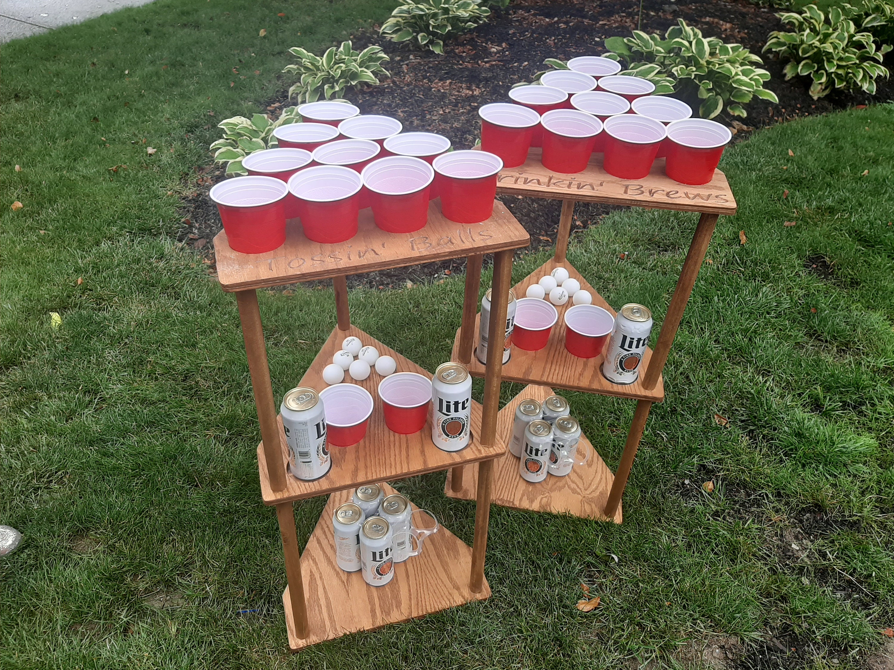 Beer Pong Table Set Personalized & Unfinished Wood Etsy