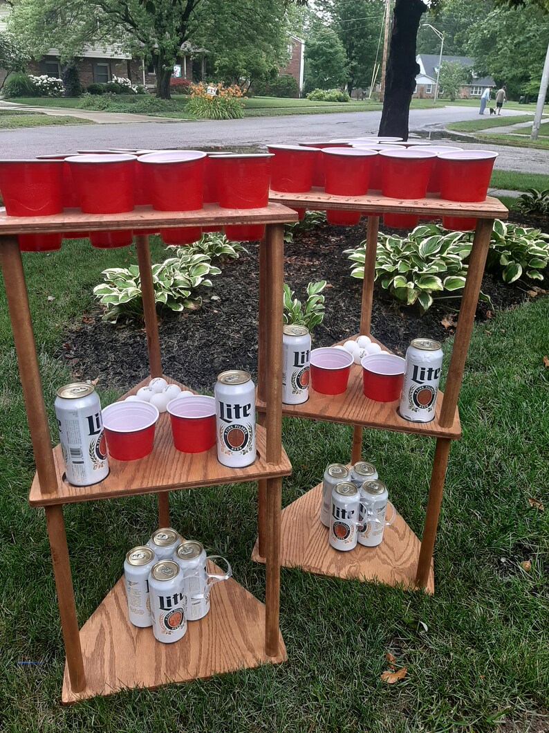 Beer Pong Table Set Personalized & Unfinished Wood Etsy