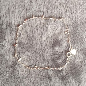 Vintage Sterling Silver Ankle Bracelet