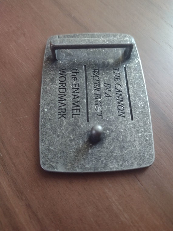 Vintage Nixon Metal Belt Buckle Gem