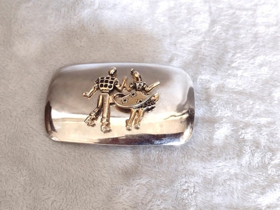 Vintage Western Square Dancing Belt Buckle Made in U S A - Etsy display picture 1