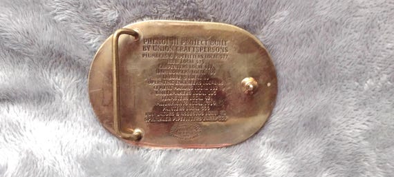 Vintage Solid Brass Phenol III Project Haverhill … - image 2