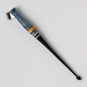 Burl geverfd - kalligrafiepenhouder - schuine flens