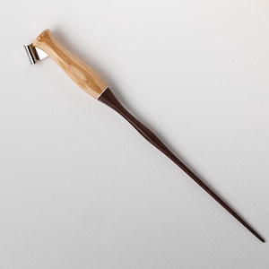Schuine pennenhouder - nikkelzilveren flens