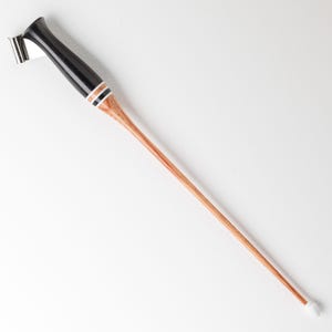 Schuine pennenhouder - nikkelzilveren flens