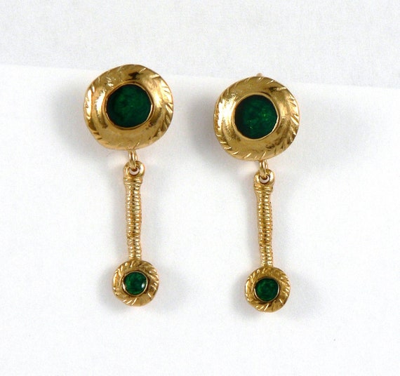 Enamel drop best sale earrings