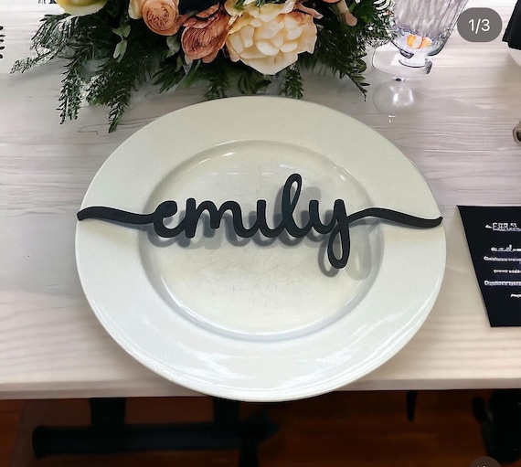Place name table decor