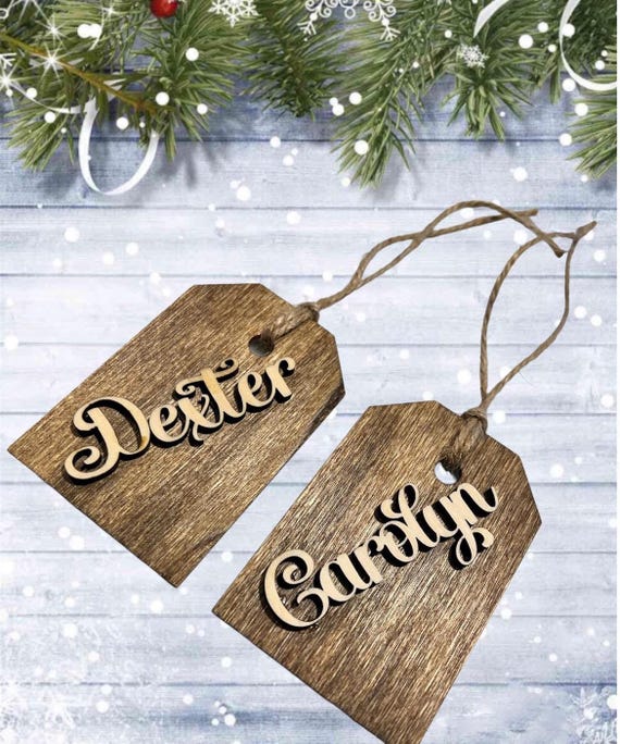 Personalized stocking tags/labels