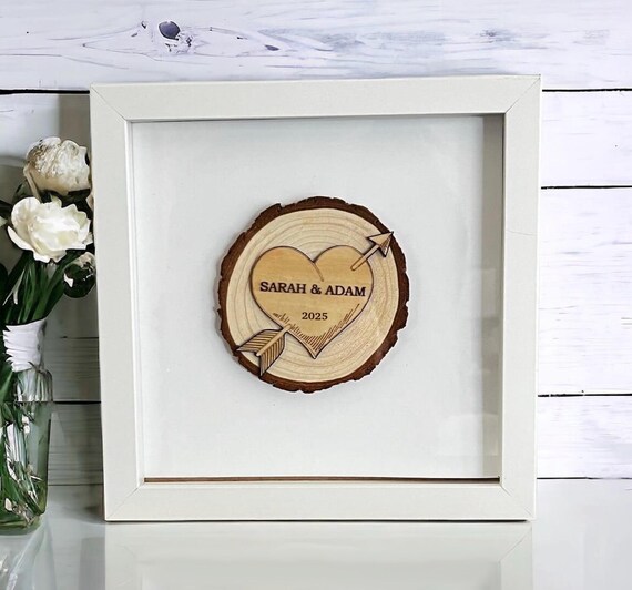 Valentines Wooden Heart Shadow box