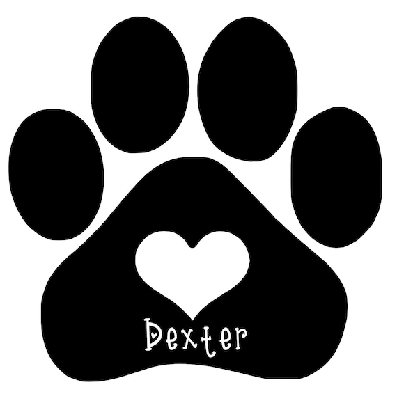 Dog Paw Vinyl Decal
