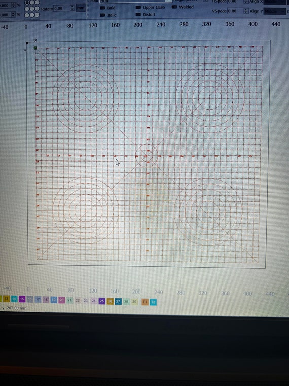 X-Tool D1 Template (SVG)